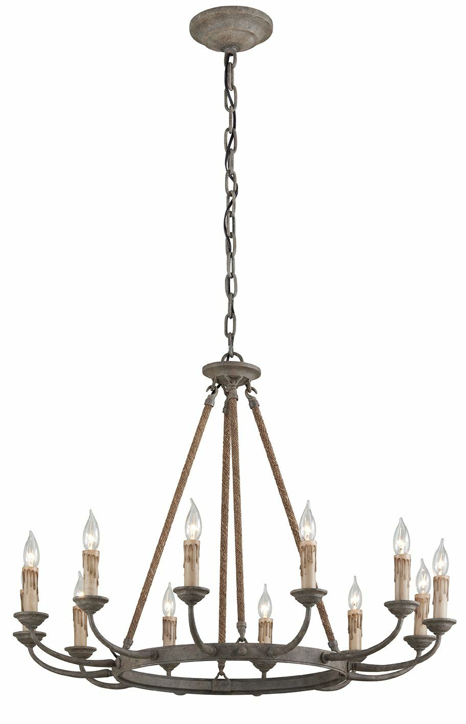 12 light chandelier bronze